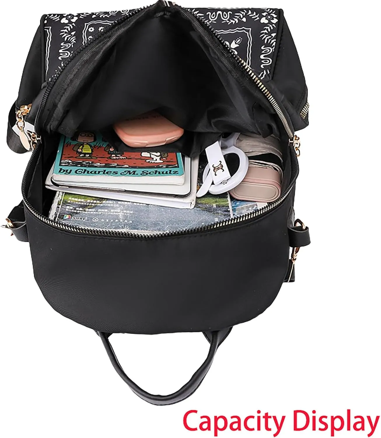 Stylish Casual Print College Work Backpack Shoulder Bag Outdoor Travel Backpack with Anti Theft Pocket Daypack (Painted)
