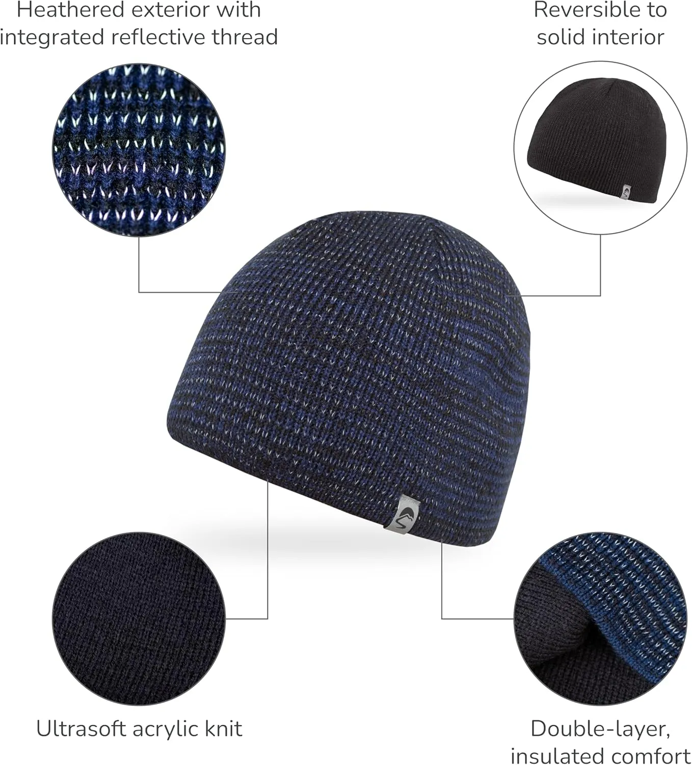 Sunday Afternoons Nightfall Reflective Beanie Hat