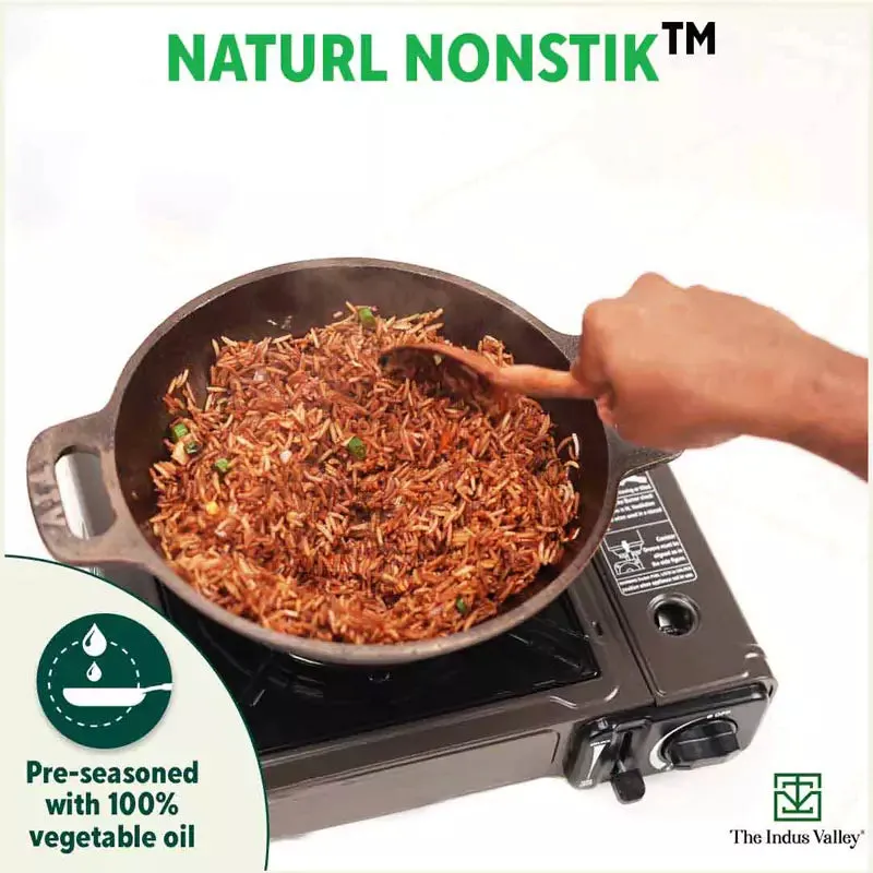 Super Smooth Cast Iron Kadai Tawa  Free ₹400 Tadka Pan, Kitchen set for Home, 100% Pure, Toxin-free, Nonstick