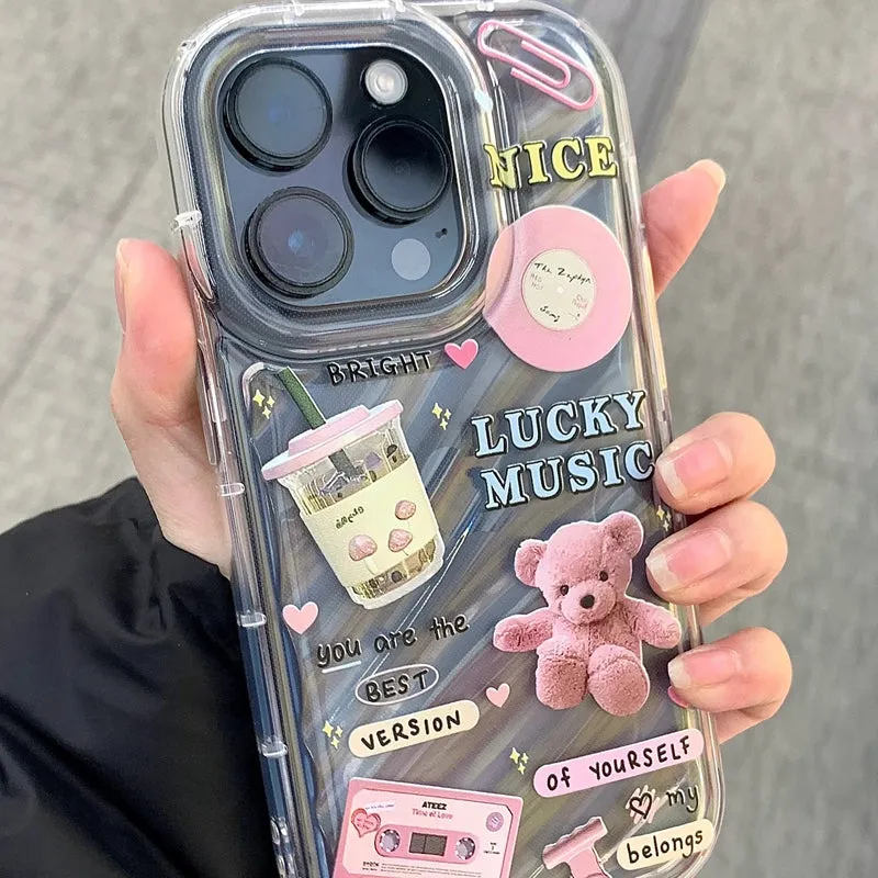 Sweet Cool Bear iPhone Case