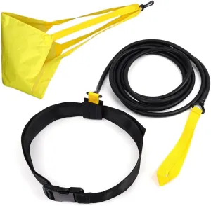 Swim Parachute Resistance Training Set - Drag Parachute Belt for Endurance & Sprint Swimming
