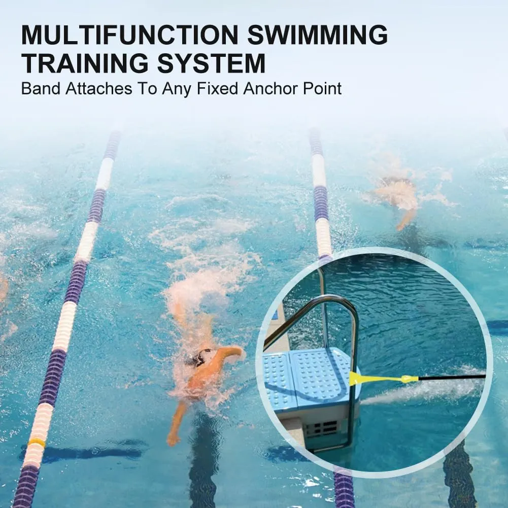 Swim Parachute Resistance Training Set - Drag Parachute Belt for Endurance & Sprint Swimming