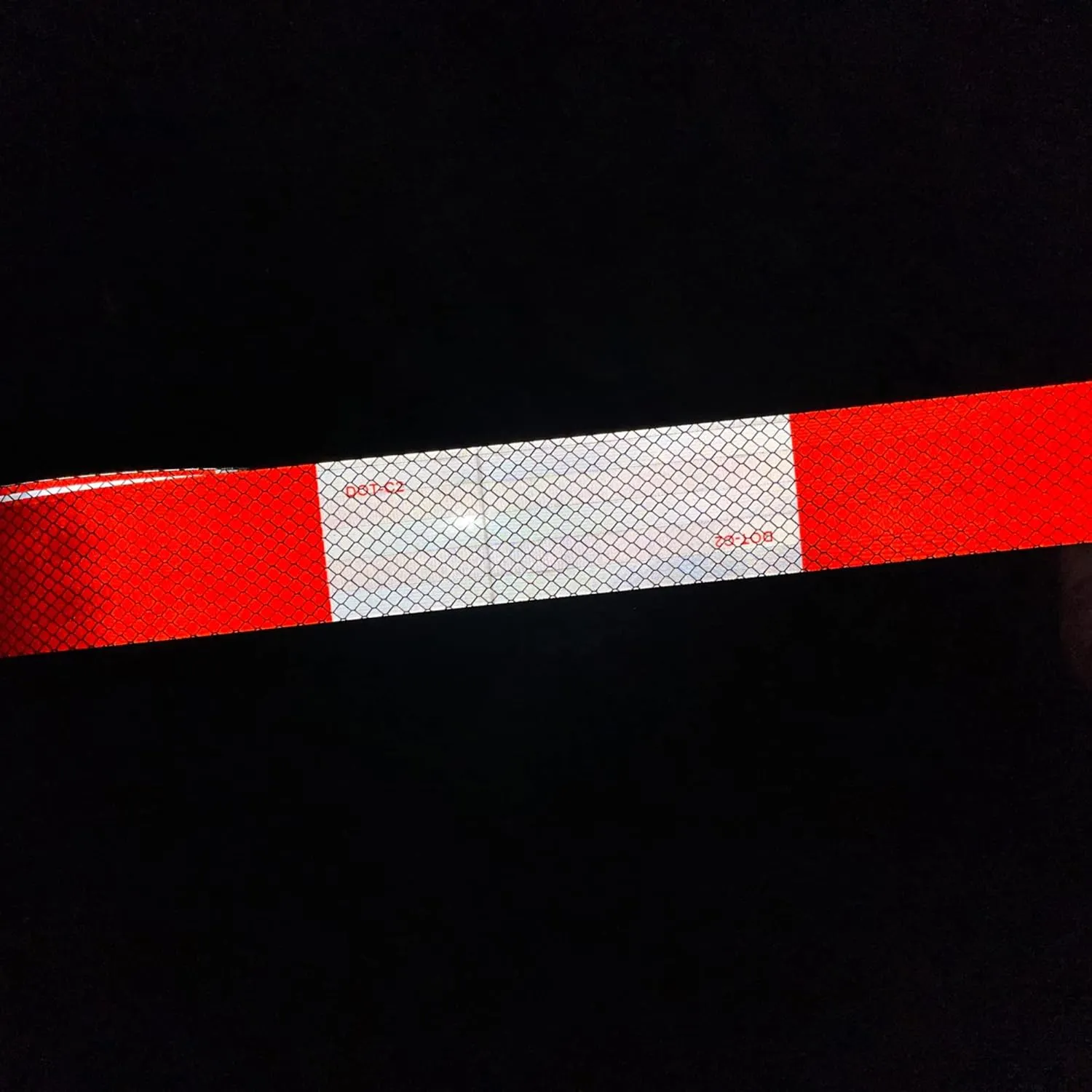 SWRT DOT-C2 Reflective Tape 2 Inch x 200 Feet Red White Reflective Tape Outdoor Waterproof Conspicuity Strong Adhesive Reflector Tape Warning Safety Reflective Tape for Vehicles Trailers Boats Signs