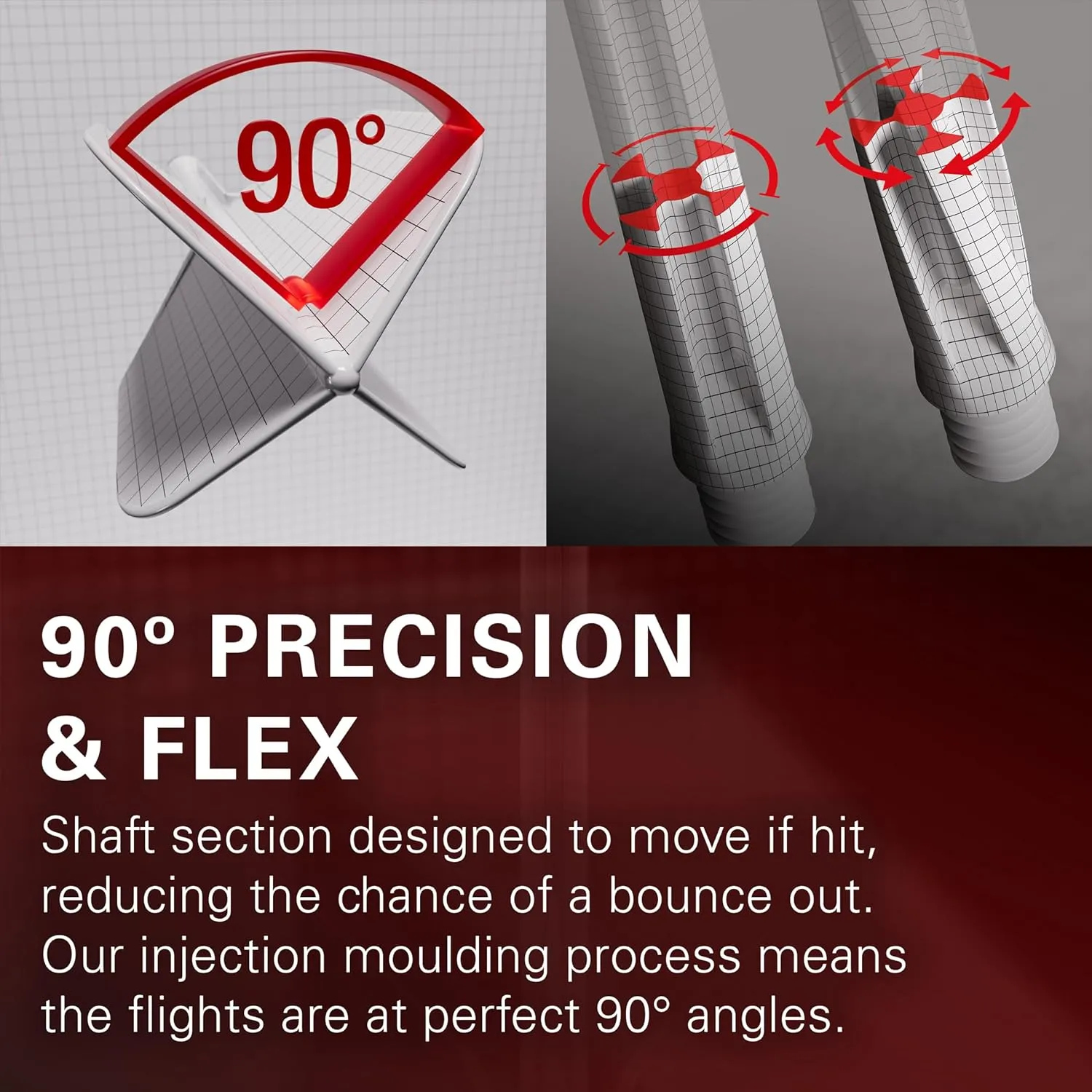 TARGET Darts K-Flex Integrated Dart Flights and Shafts, No.6, Kflex 9 Pack Bundle, K Flex 3 Colours | Black, White, Clear, Red, Green, Blue, Pink, Orange, Yellow | Short, Intermediate, Medium