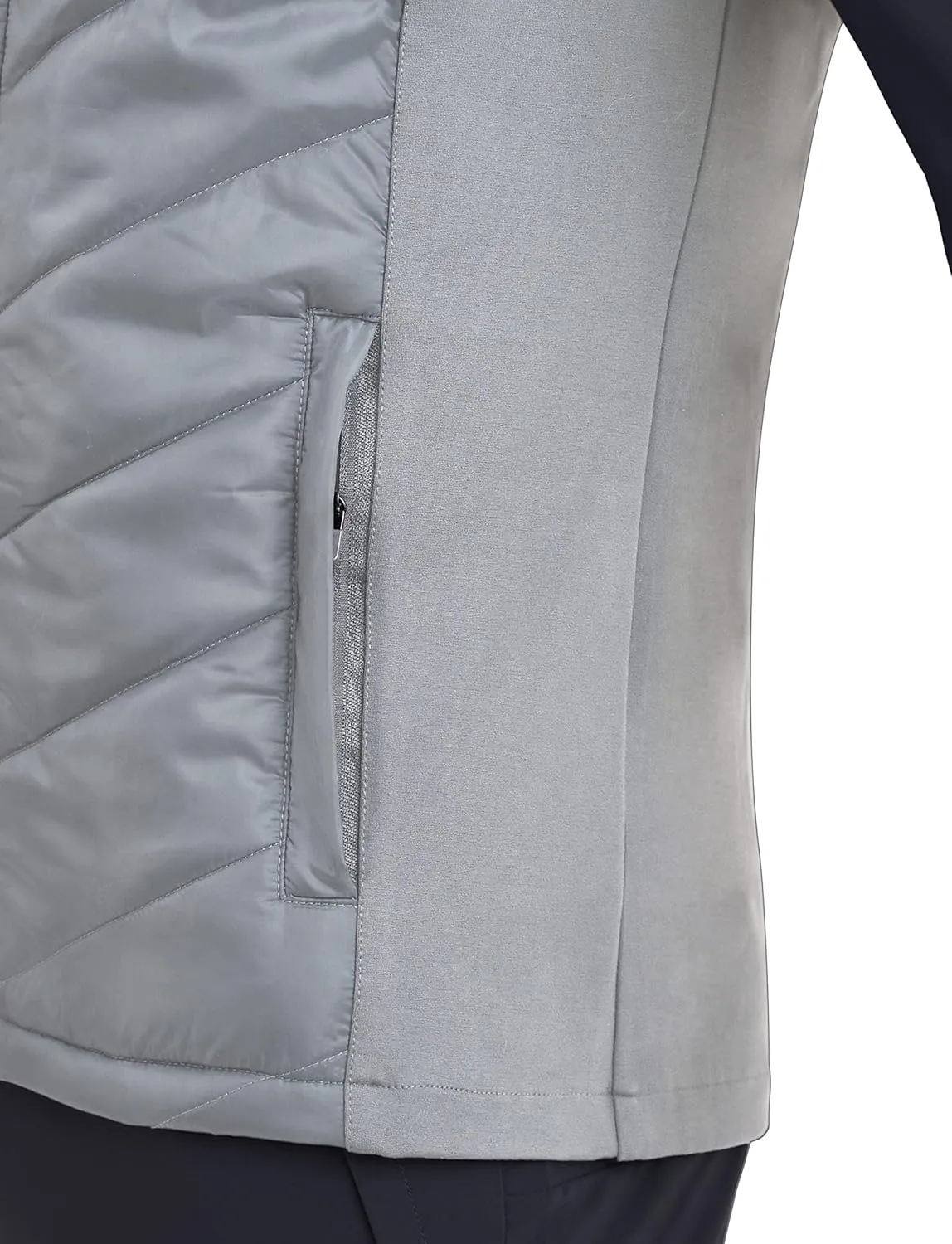 TCA Men's Excel Runner Walking Hiking Lightweight Full Zip Sleveless Puffer Padded Vest with Zipper Pockets