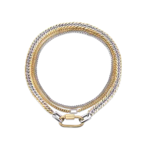 THE CARABINER LAYERED NECKLACE SET