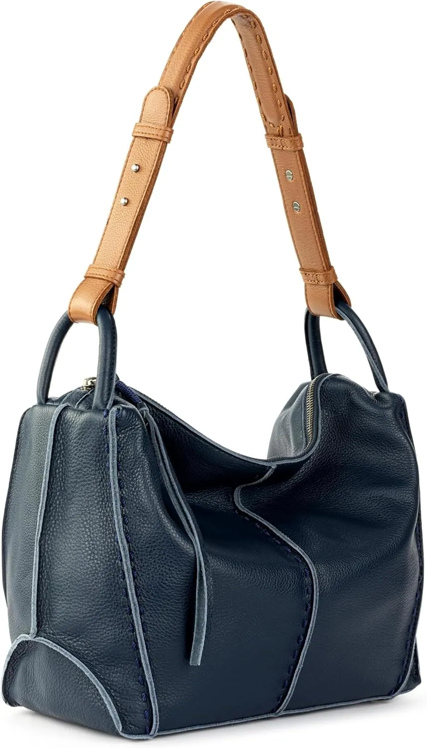The Sak Los Feliz Hobo Purse - Premium Large Leather Women's Handbag for Everyday & Travel - Durable Purse With Zipper Pocket