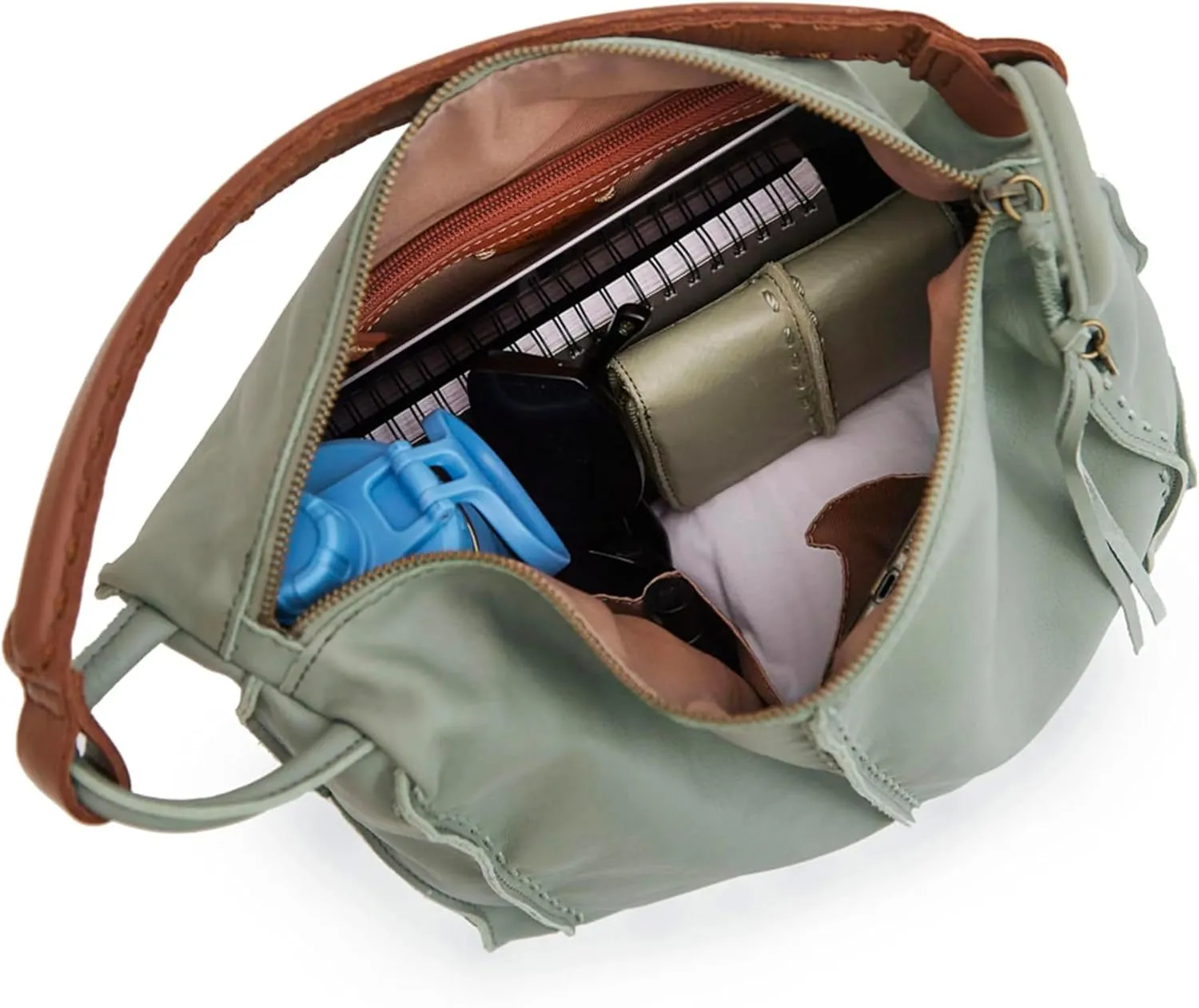 The Sak Los Feliz Hobo Purse - Premium Large Leather Women's Handbag for Everyday & Travel - Durable Purse With Zipper Pocket