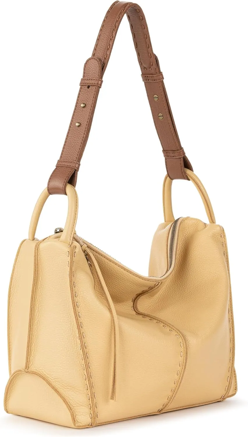 The Sak Los Feliz Hobo Purse - Premium Large Leather Women's Handbag for Everyday & Travel - Durable Purse With Zipper Pocket