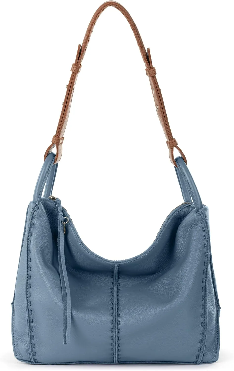 The Sak Los Feliz Hobo Purse - Premium Large Leather Women's Handbag for Everyday & Travel - Durable Purse With Zipper Pocket