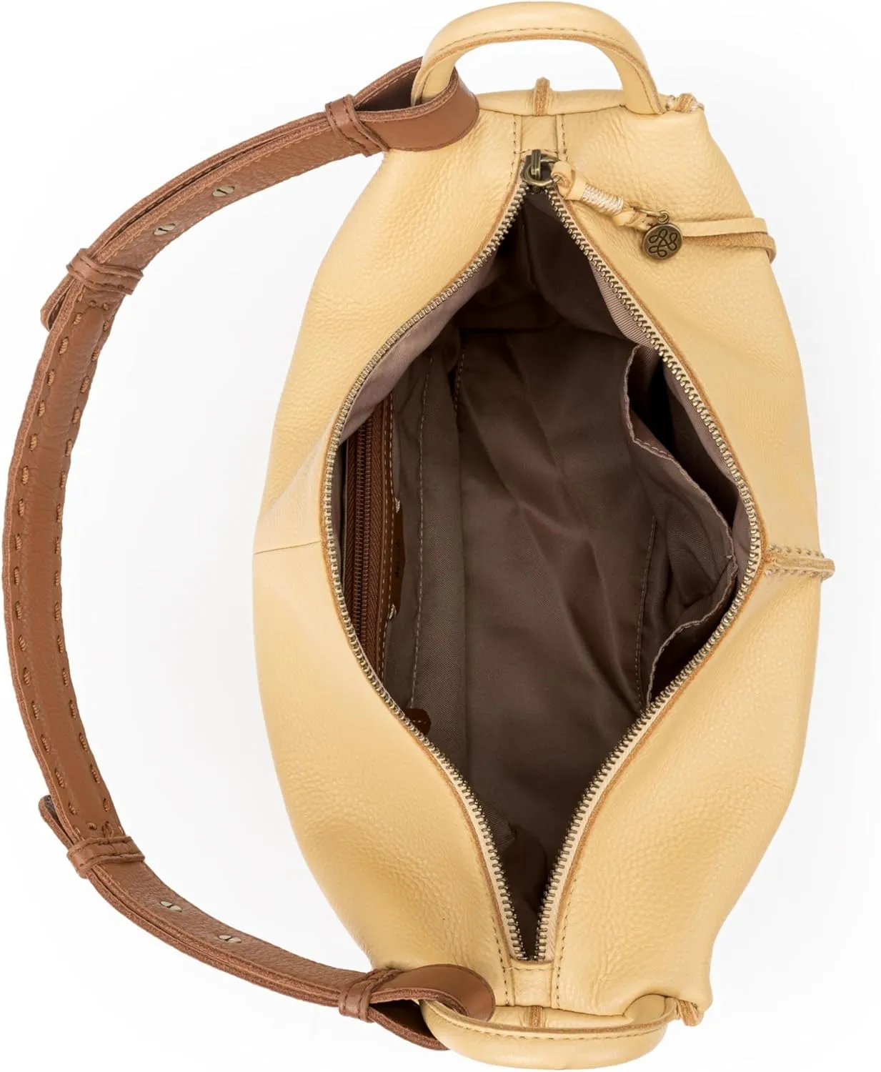 The Sak Los Feliz Hobo Purse - Premium Large Leather Women's Handbag for Everyday & Travel - Durable Purse With Zipper Pocket