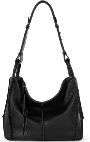 The Sak Los Feliz Hobo Purse - Premium Large Leather Women's Handbag for Everyday & Travel - Durable Purse With Zipper Pocket