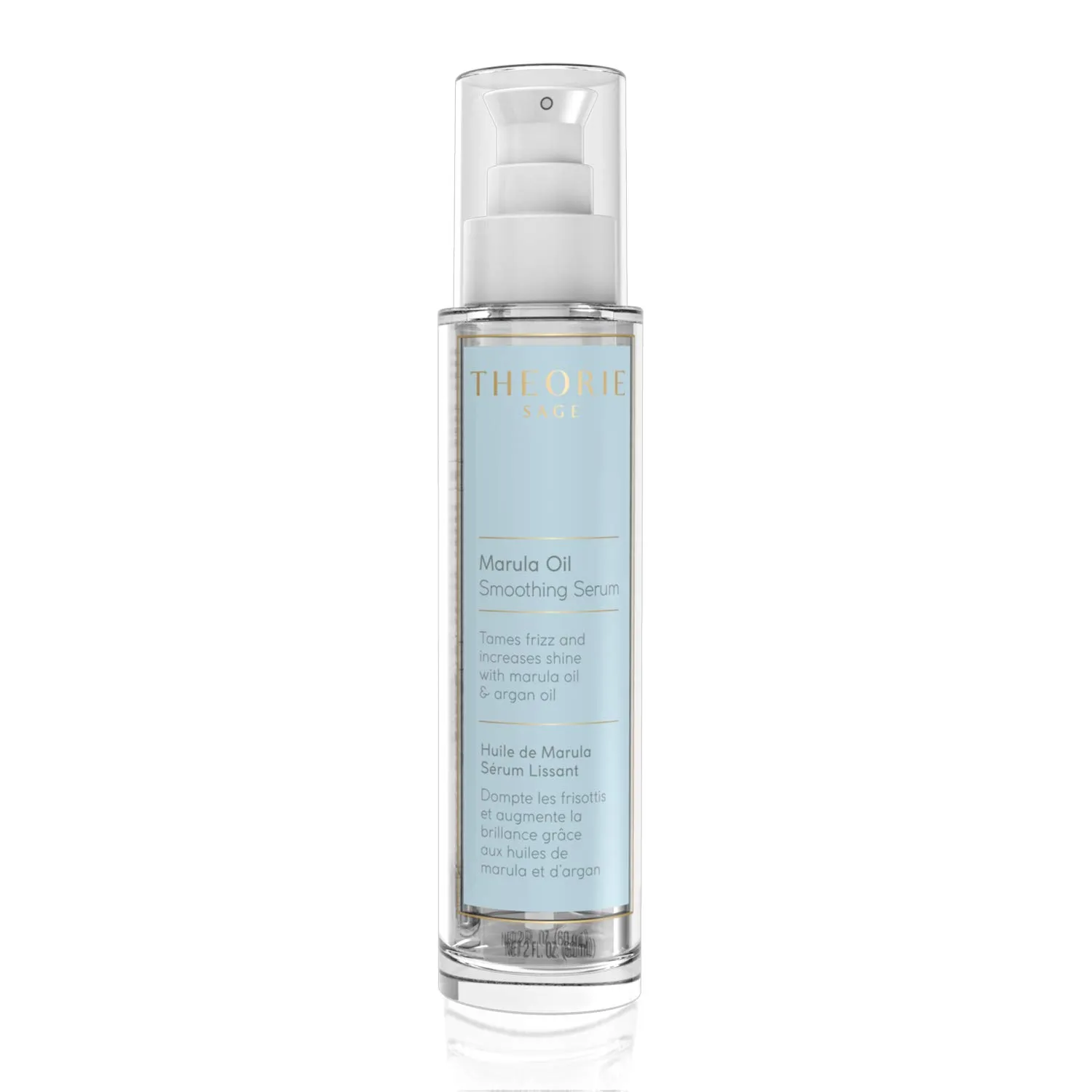 Theorie Marula Oil Smoothing Hair Serum - Tames Frizz and Increases Shine with Marula & Argan Oil, Protects from Heat Styling, Suited for All Hair Types, Spray Bottle - 60mL