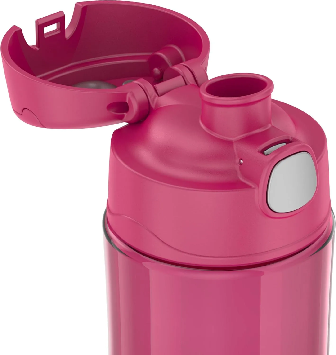 THERMOS FUNTAINER 16 Ounce Plastic Hydration Bottles with Spout, Aqua and Raspberry, 2-Pack