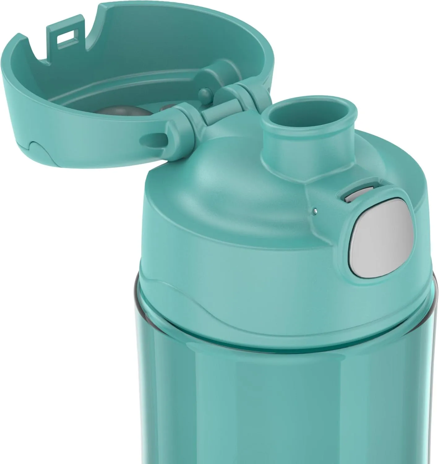 THERMOS FUNTAINER 16 Ounce Plastic Hydration Bottles with Spout, Aqua and Raspberry, 2-Pack