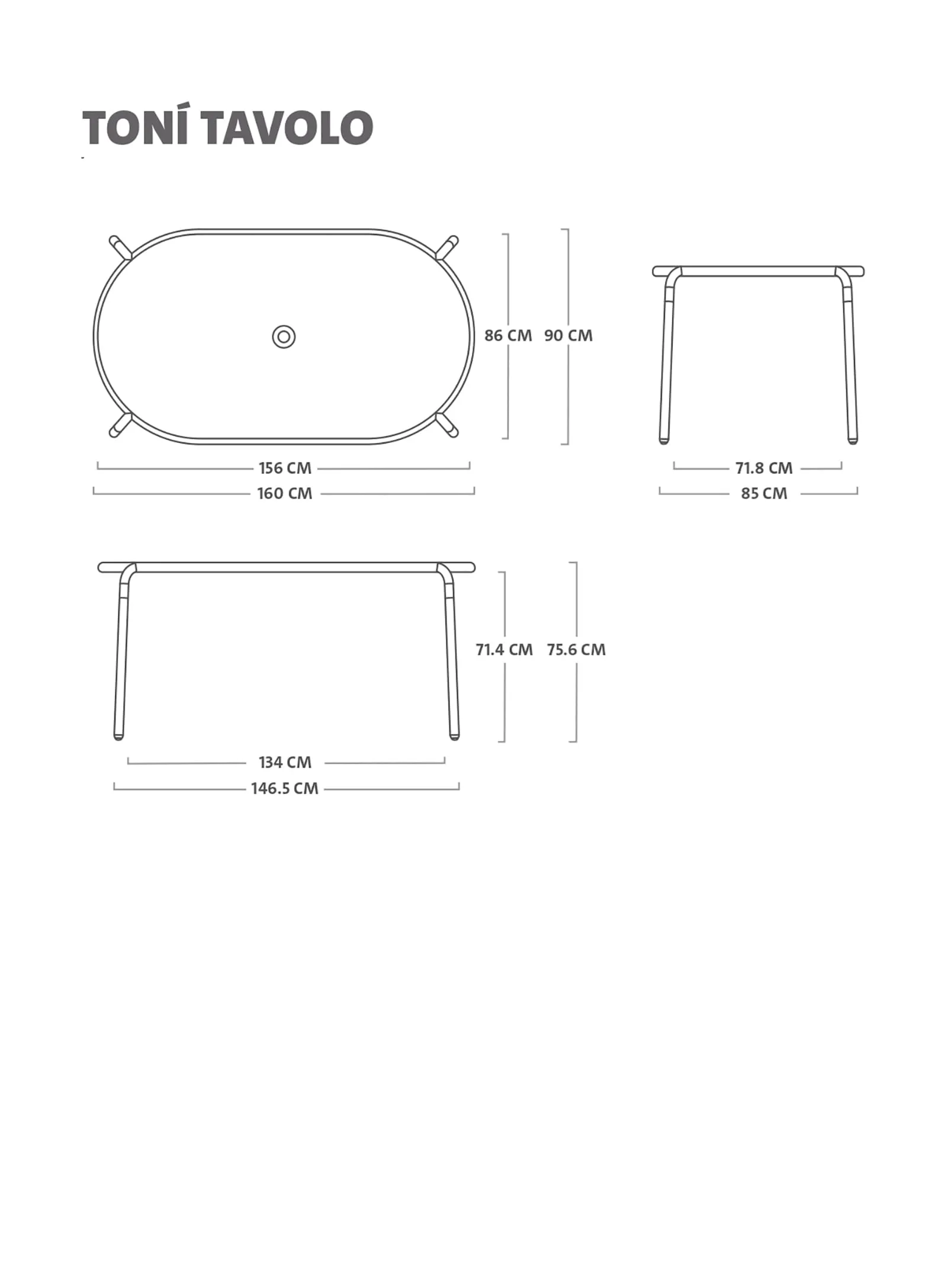Toní Tavolo Dining Set<br> 1 Table   6 Chairs