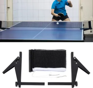 Topyond Table Tennis Net Set,Collapsible Table Tennis Net,Professional Steel Ping Pong Net,Clamping Range Within 4cm, Durable Nylon Net, Indoor Outdoor Use