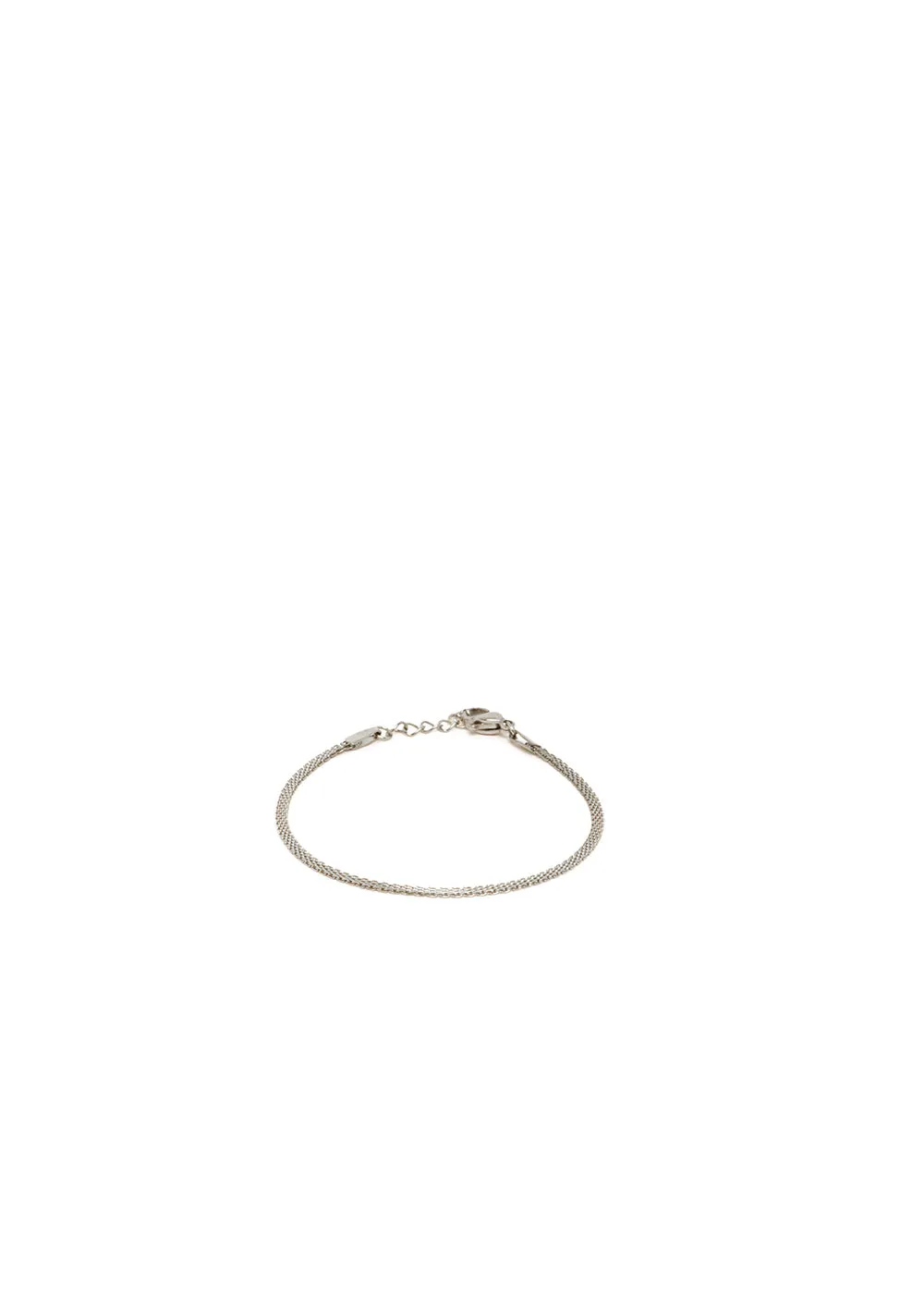TORY SILVER FLAT NECKLACE AND BRACELET SET