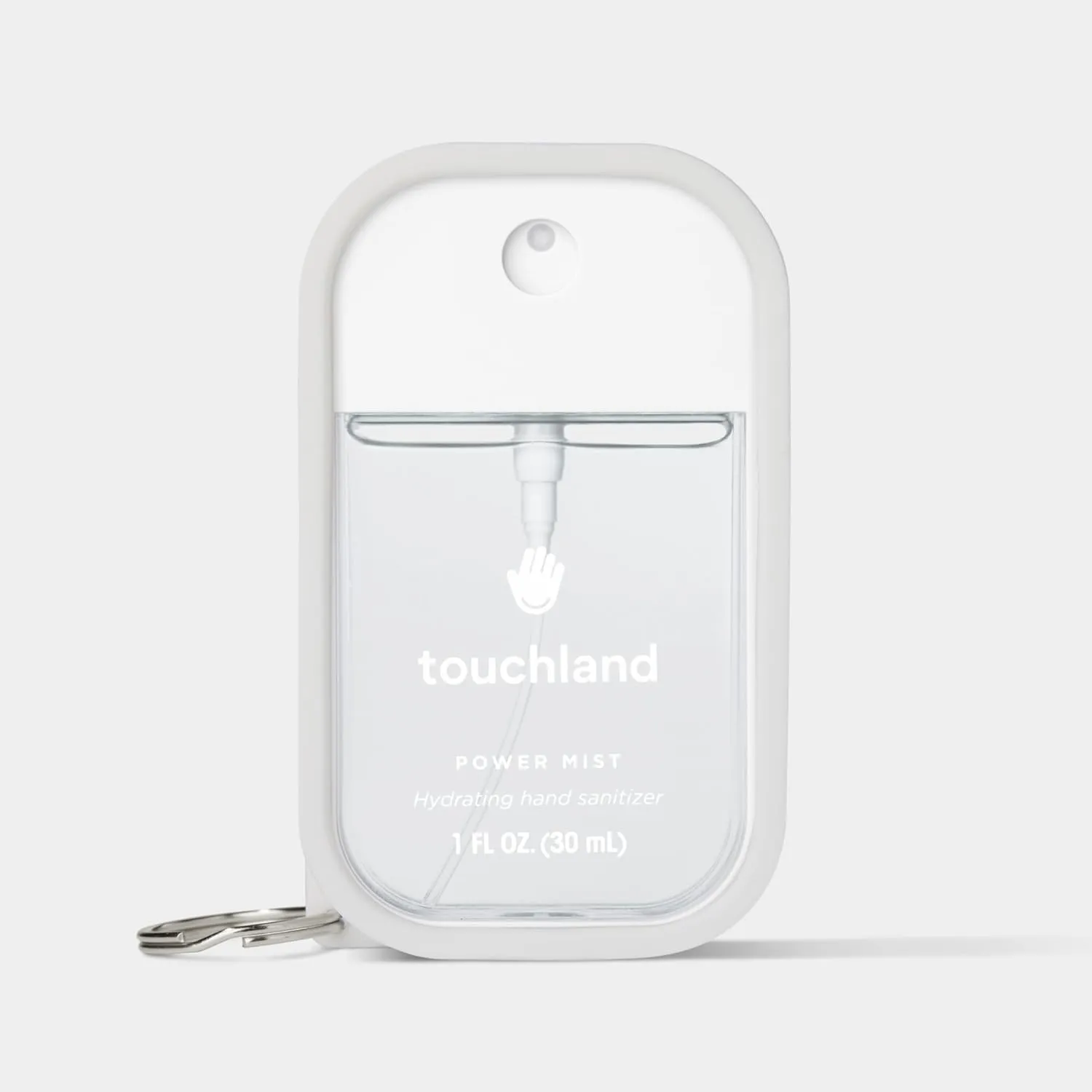 Touchland Hand Sanitizer Mist Case TRIO SET (White, Pink, Black), Protective and Stylish Hand Sanitizer Spray Accessories, Silicone Cases with Keyring (Set of 3)