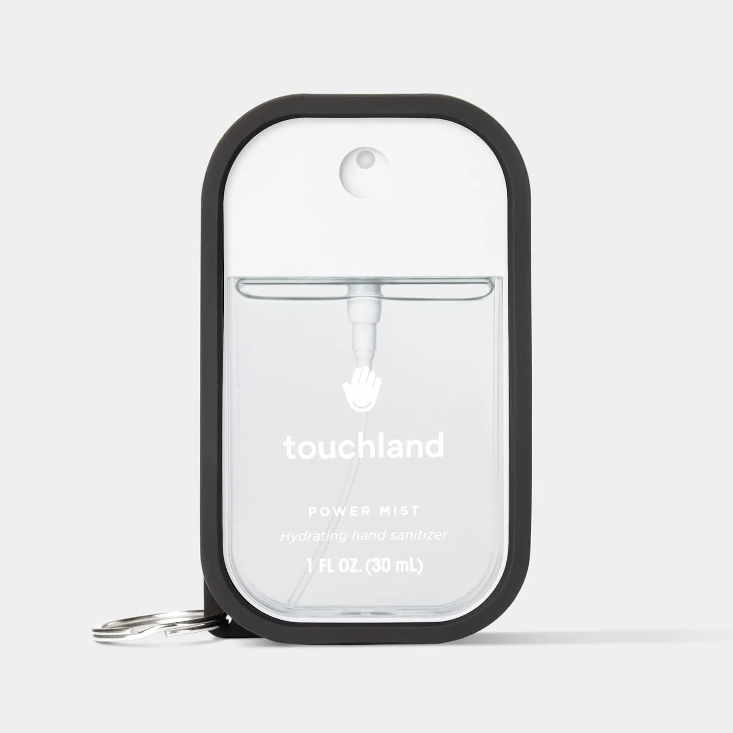 Touchland Hand Sanitizer Mist Case TRIO SET (White, Pink, Black), Protective and Stylish Hand Sanitizer Spray Accessories, Silicone Cases with Keyring (Set of 3)
