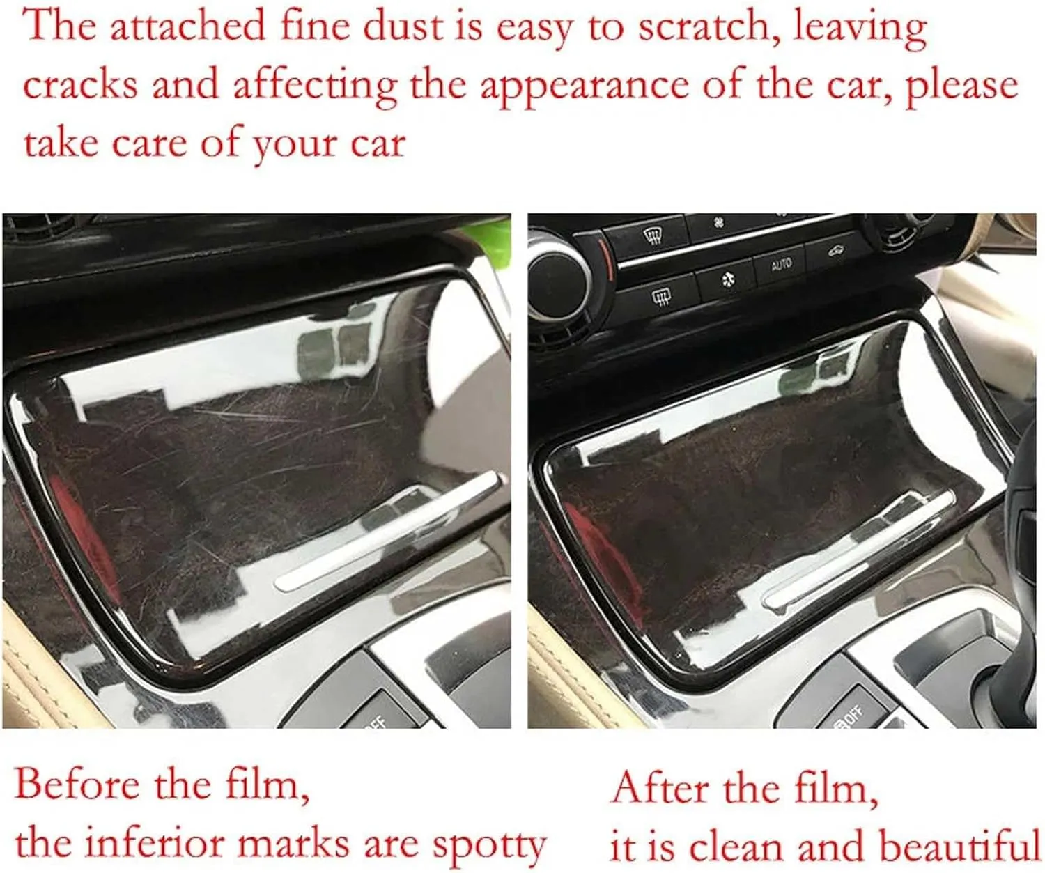 TPU Film,Fit for Benz EQC Eqc350 400 Car Interior Stickers Center Console Air Gear Navigation Screen Dashboard