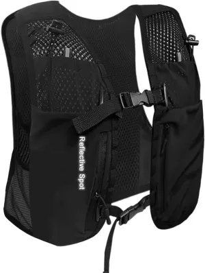 Trail Running Vest Hydration Pack – Lightweight, Breathable, Adjustable Race Day Gear – Fits 1.5L/2L Bladder – for Marathon, Hiking, MTB, Cycling, Men & Women