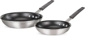 Tramontina 80114/574DS Pro-Line Aluminum Nonstick Restaurant Fry Pan Set, 8" and 10", NSF-Certified, Made in USA
