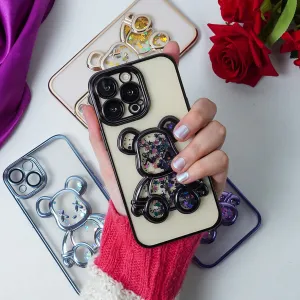 Transparent 3D Bear Protective Case