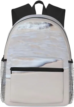 Tropical Beach Scene Turquoise Water Lightweight Packable Backpack Travel Casual Hiking Daypack Foldable Backpack For Men Women