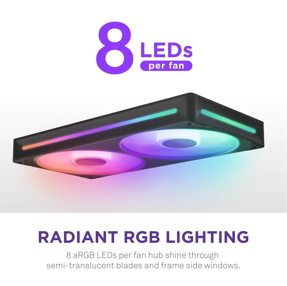 U240 RGB Core Single Frame Fan - Single Pack - Black