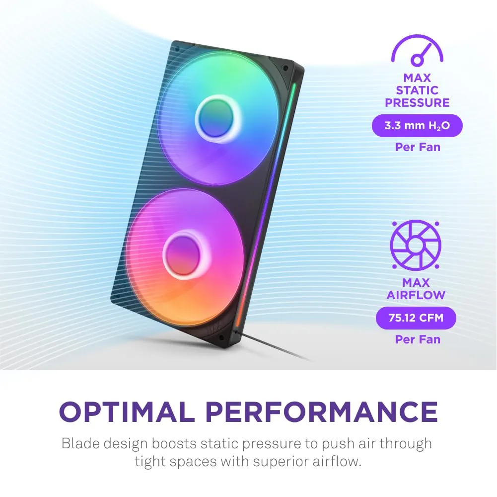 U240 RGB Core Single Frame Fan - Single Pack - Black
