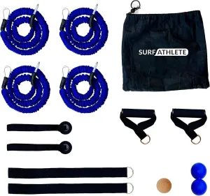 Ultimate Paddling Endurance Training Kit: 9 Pieces Set, 15lbs to 25lbs with Durable Nylon Sleeve Bands Protection Navy Blue/Black