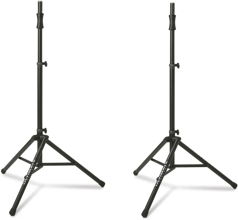 Ultimate Support TS-100B (2-Pack) Lift-Assist Aluminum Tripod Speaker Stands