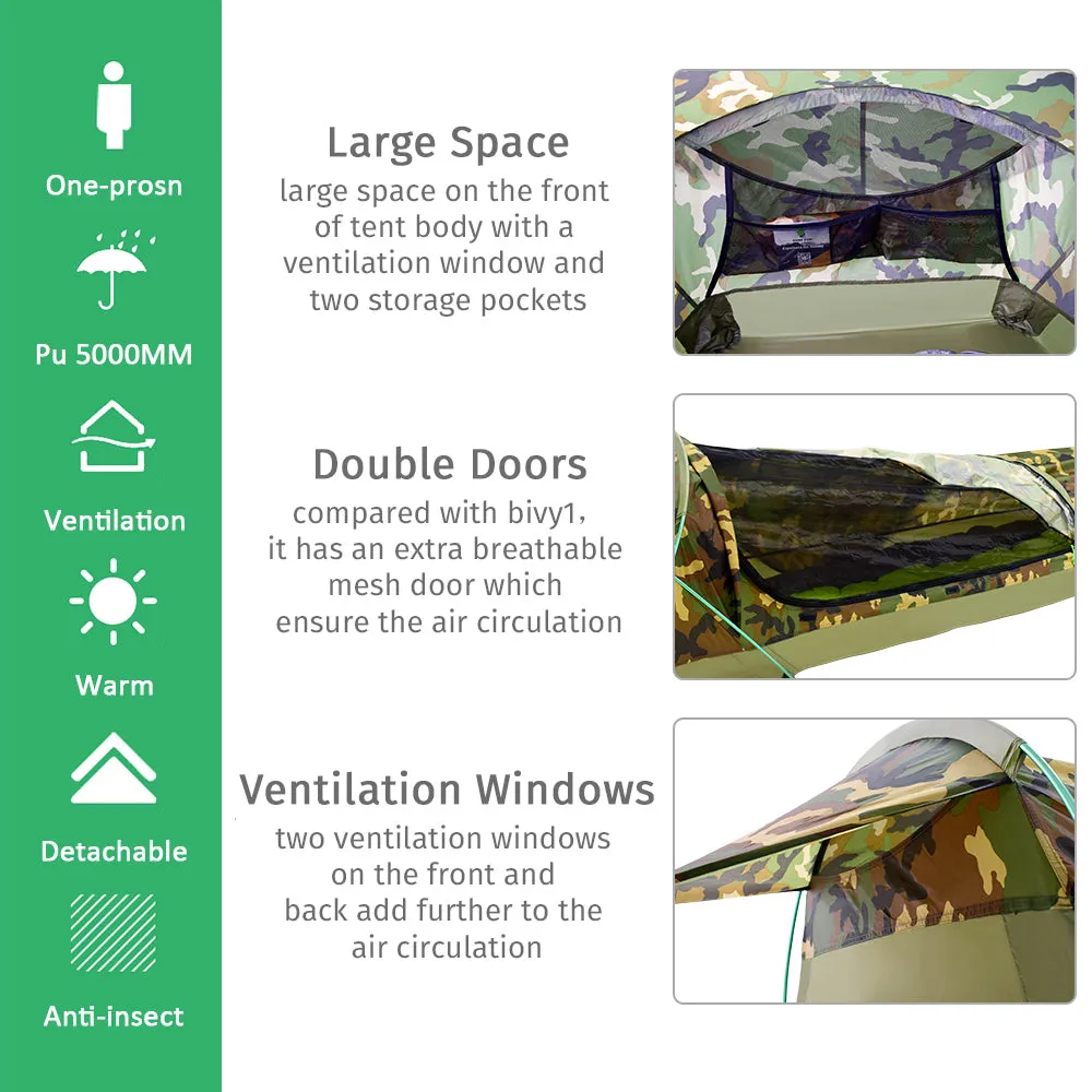 Ultralight 3 Season Tent with Mosquito Net