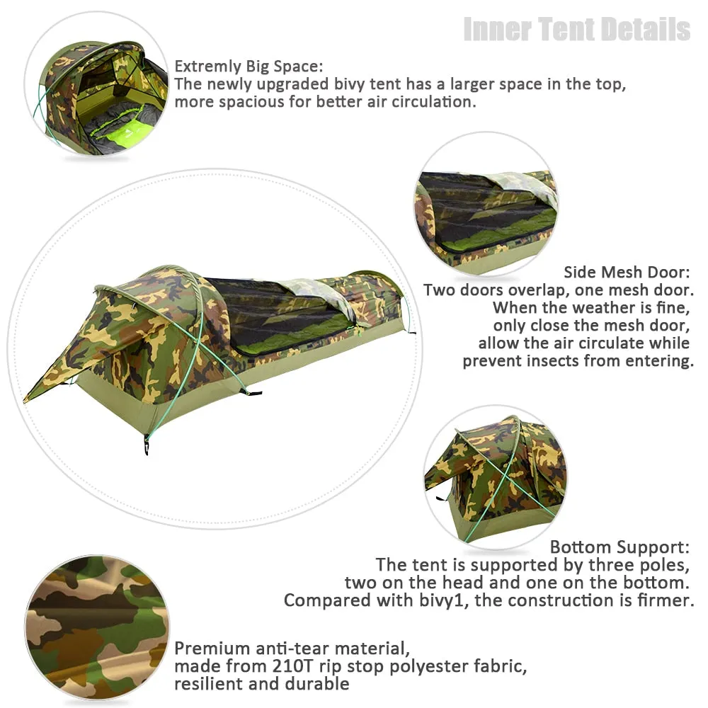 Ultralight 3 Season Tent with Mosquito Net