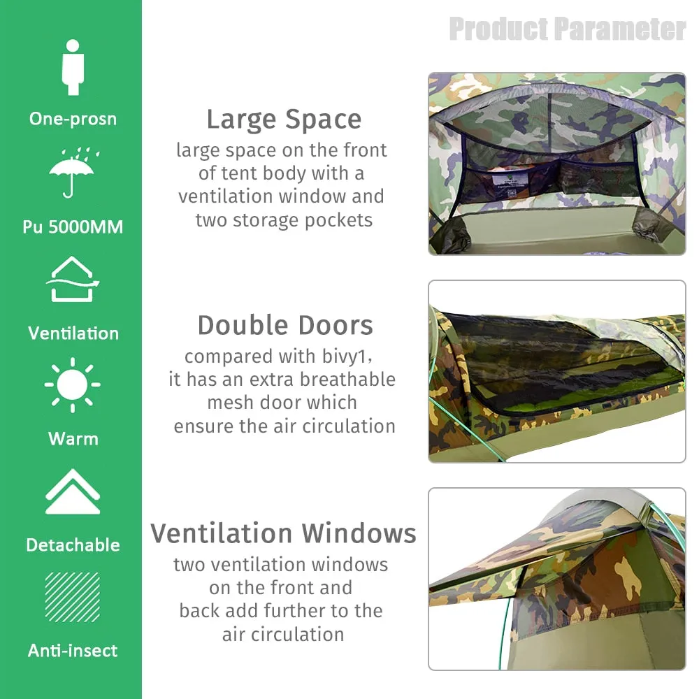 Ultralight 3 Season Tent with Mosquito Net