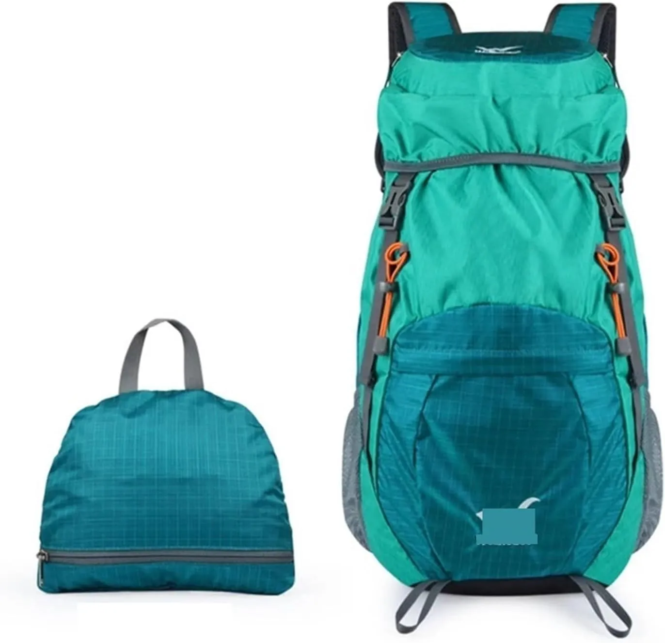 Ultralight Camping Backpack Outdoor Sports Bags Mountain Pocket Hiking Rucksack Daypack Traveling Cotton Canvas Bag(Blue color)
