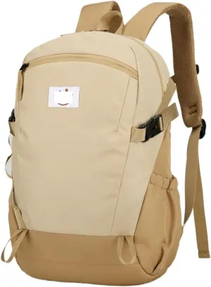 Ultralight Camping Backpack Outdoor Sports Bags Mountain Pocket Hiking Rucksack Daypack Traveling Cotton Canvas Bag(Khaki)