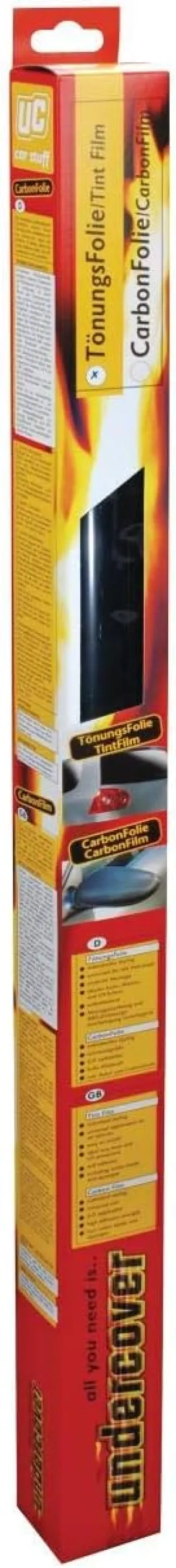 Undercover 1365 Sun Protection and Tint Film for Rear Window Self-Adhesive Deep Black with General Purpose Dimensions 75 x 152 cm