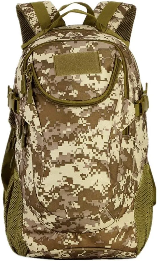 UNISTRENGH 25L Backpack Military Tactical Daypack Water-resistance Assault Gear Rucksack for Hunting Trekking Travelling (Desert Camo)