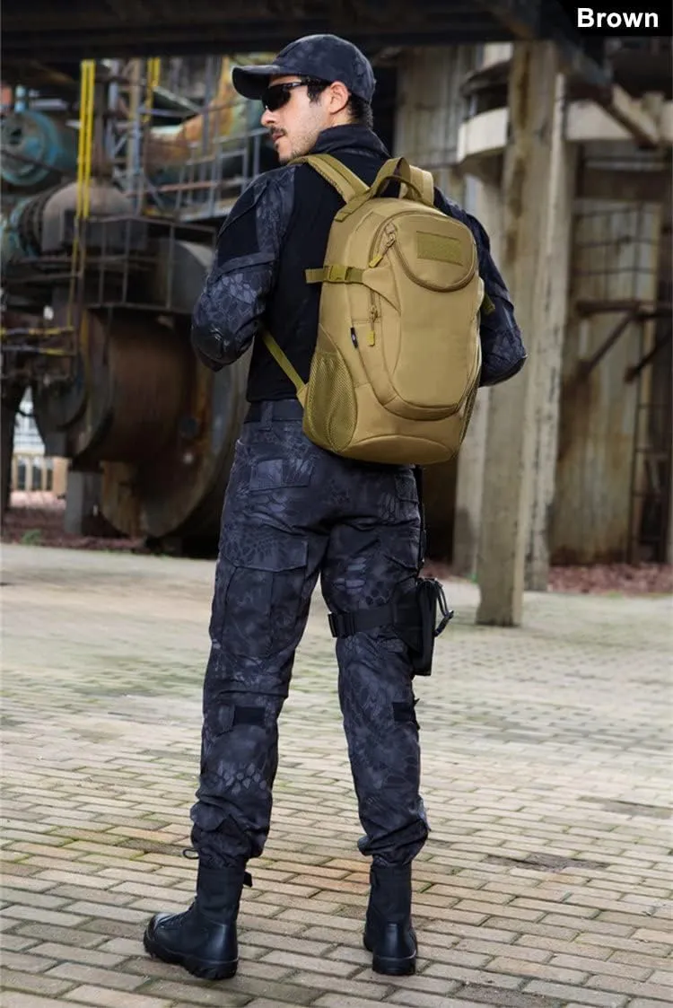 UNISTRENGH 25L Backpack Military Tactical Daypack Water-resistance Assault Gear Rucksack for Hunting Trekking Travelling (Desert Camo)