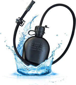 US Military Canteen Straw Kits (Black with Canteen)