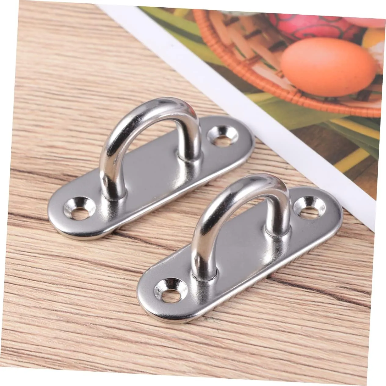 Vaguelly 6 Pcs Wall Anchors Hammock Hooks Marine Hanging Hardware Heavy Duty Clothes Rack U Hook Yoga Heavy Duty Coat Hangers Stainless Carabiner Heavy Duty Carabiner Snap Oval