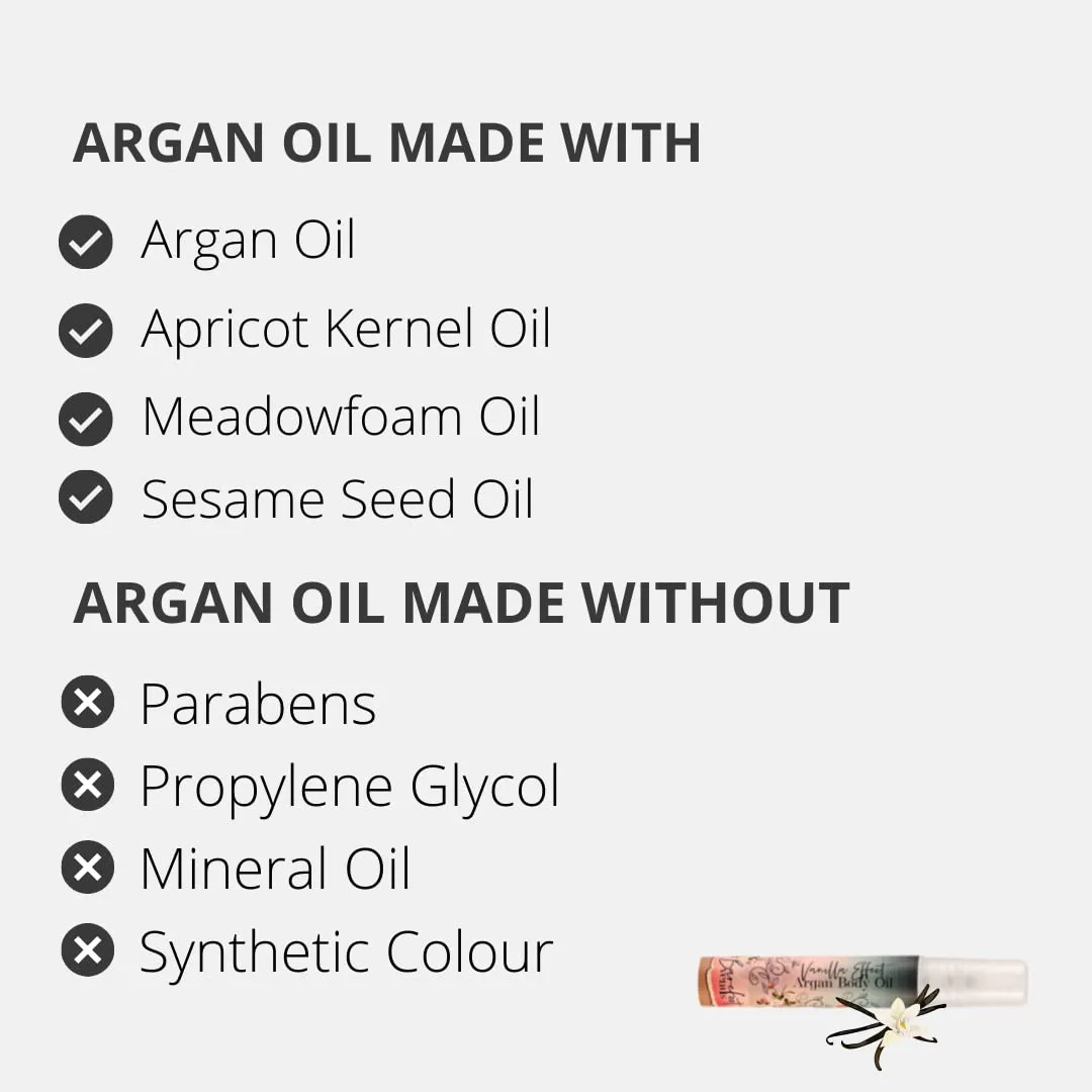 Vanilla Effect Bundle: Instant Hand Repair (3 oz), Mini Instant Hand Repair (1 oz), Argan Body Oil (0.27 oz)