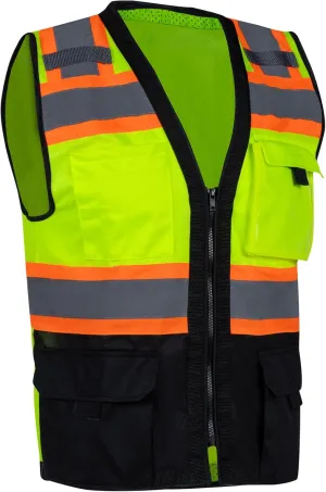 VENDACE Safety Vest Hi Vis Reflective Vest for Men with Pockets ANSI Class 2 High Visibility Construction Work Vest