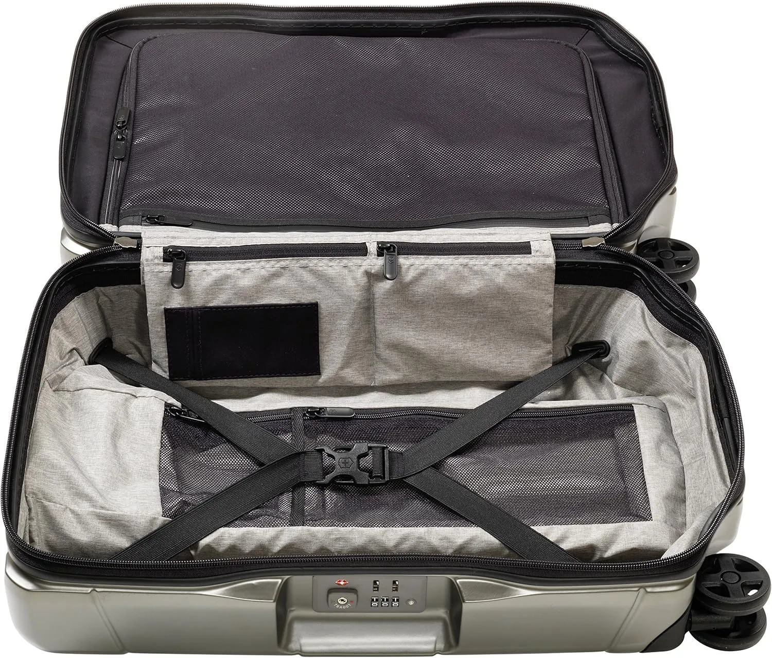 Victorinox Lexicon Hardside Expandable Spinner Luggage, Titanium, Carry-On, Frequent Flyer (22") (602102)