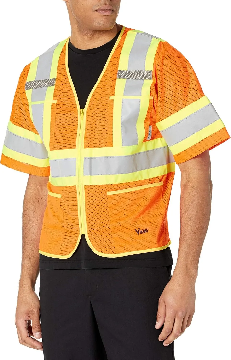 Viking Class 3 Hi Vis Safety Vest - Durable T Reflective Vest with Vi-Brance Reflective Material; ANSI/ISEA Compliant