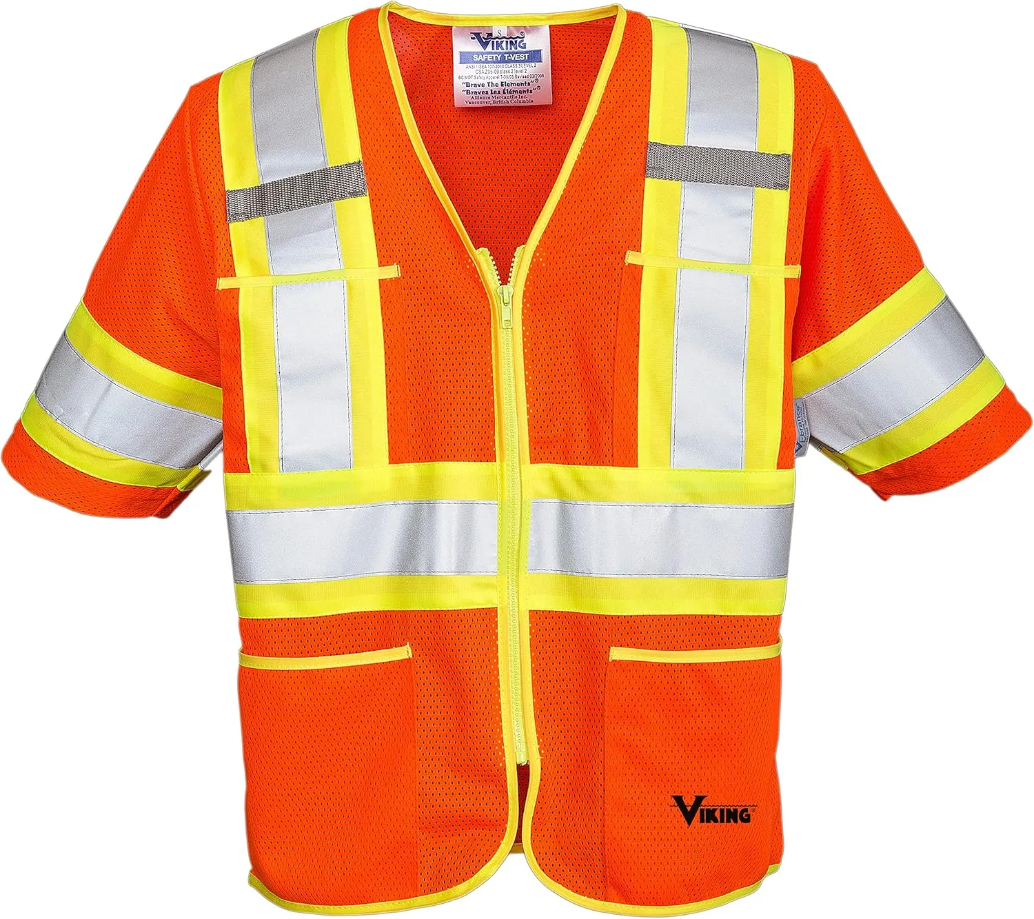 Viking Class 3 Hi Vis Safety Vest - Durable T Reflective Vest with Vi-Brance Reflective Material; ANSI/ISEA Compliant