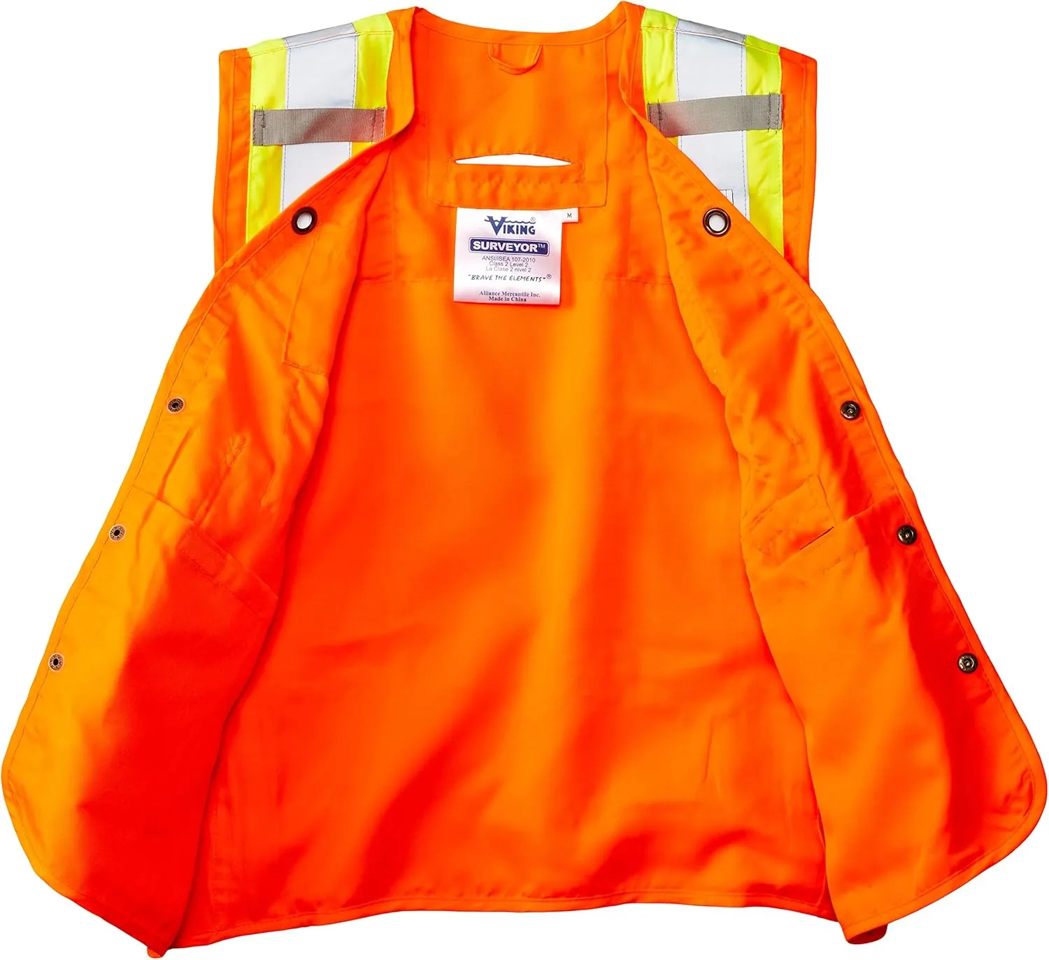 Viking Surveyor Hi-Vis Safety Vest with U Configuration 4" Reflective Tape