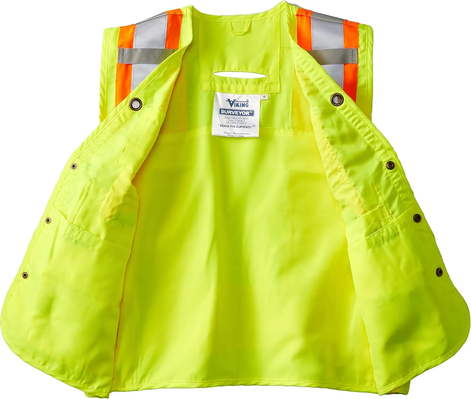 Viking Surveyor Hi-Vis Safety Vest with U Configuration 4" Reflective Tape